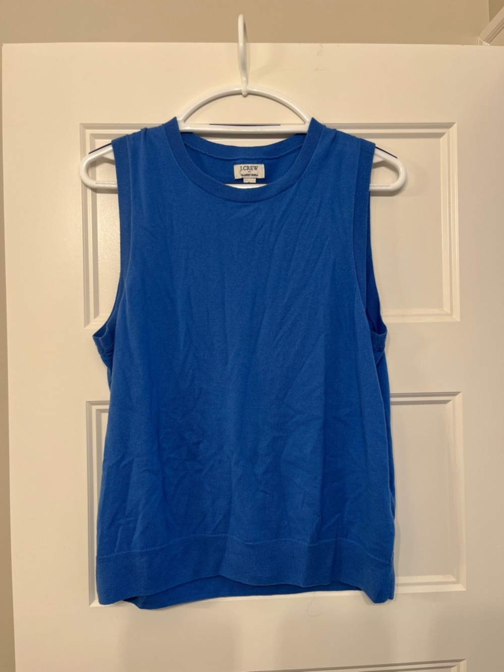 J. Crew Women’s Bright Blue Sleeveless Muscle Tee